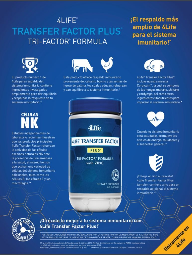 4Life® Transfer Factor Plus® Tri-Factor® Formula – 4Life Nicaragua